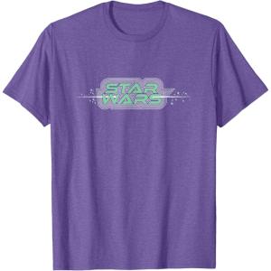 imageStar Wars Iconic Retro Vintage Big Chest Logo TShirtPurple Heather