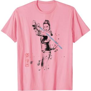 imageStar Wars Rey Japan Sumie Ink Wash Painting Style TShirtPink