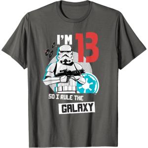 imageStar Wars Stormtrooper Im 13 Birthday TShirtAsphalt Grey