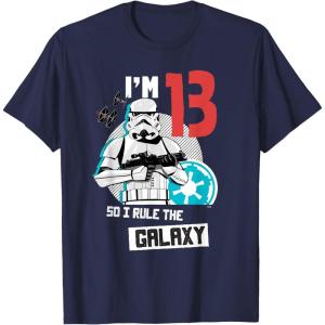 imageStar Wars Stormtrooper Im 13 Birthday TShirtNavy Blue