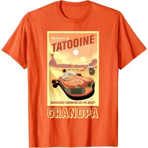 imageStar Wars Tatooine Matching Family GRANDPA TShirt TShirtOrange