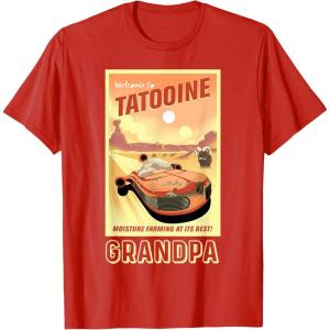 imageStar Wars Tatooine Matching Family GRANDPA TShirt TShirtRed