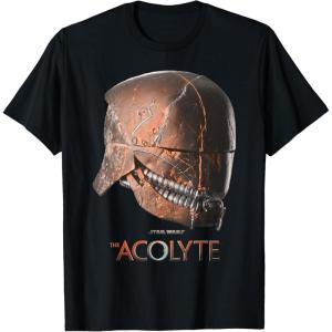 imageStar Wars The Acolyte Sith Lord Helmet Angle Portrait TShirtBlack
