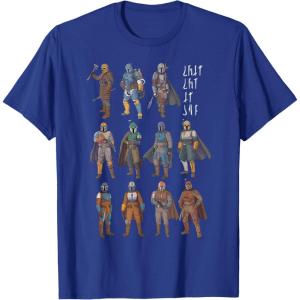 imageStar Wars The Mandalorian Bounty Hunters This is the Way TShirtRoyal Blue
