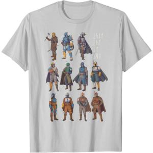 imageStar Wars The Mandalorian Bounty Hunters This is the Way TShirtSilver Grey