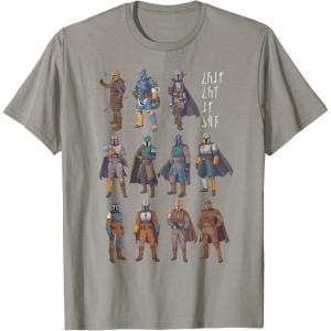 imageStar Wars The Mandalorian Bounty Hunters This is the Way TShirtSlate Grey