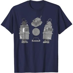 imageStar Wars Visions Japan The Duel Tea House GNK Power Droid TShirtNavy Blue