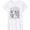 imageAmazon Essentials Star Wars Unisex Kids Retro Movie Poster Group Pose TShirt White SmallWhite