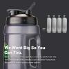 imageBlenderBottle Star Wars Mandalorian Half Gallon Water Bottle Koda Large Water Jug 74oz I Rule This Space Darth Vader and Storm Troopers 22 LitersThor