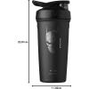 imageBlenderBottle Star Wars Strada Shaker Cup Insulated Stainless Steel Water Bottle with Wire Whisk 24Ounce Mandalorian Helmet 24ozBatman