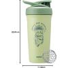 imageBlenderBottle Star Wars Strada Shaker Cup Insulated Stainless Steel Water Bottle with Wire Whisk 24Ounce Mandalorian Helmet 24ozSmall But Mighty
