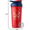 imageBlenderBottle Star Wars Strada Shaker Cup Insulated Stainless Steel Water Bottle with Wire Whisk 24Ounce Mandalorian Helmet 24ozSpiderman Web