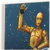 imageDisney Star Wars Darth Vader I Like My Coffee On the Dark Side Wood Wall Decor  Funny Coffee Sign for Kitchen or OfficeBlueGold