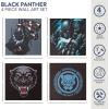 imageIdea Nuova The Mandalorian featuring Grogu aka The Child 4 Pack Square Canvas Wall Art Set 11quotx11quot eachBlack Panther