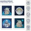 imageIdea Nuova The Mandalorian featuring Grogu aka The Child 4 Pack Square Canvas Wall Art Set 11quotx11quot eachStar Wars The Mandalorian