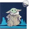 imageIdea Nuova The Mandalorian featuring Grogu aka The Child 4 Pack Square Canvas Wall Art Set 11quotx11quot eachStar Wars The Mandalorian