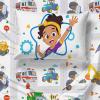 imageJay Franco Star Wars Empire Strikes Back 4 Piece Full Bed Set  Includes Reversible Comforter ampamp Sheet Set  Super Soft Fade Resistant MicrofiberBlue  Blippi