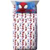 imageJay Franco Star Wars Empire Strikes Back 4 Piece Full Bed Set  Includes Reversible Comforter ampamp Sheet Set  Super Soft Fade Resistant MicrofiberBlue  Spidey  Friends
