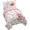 imageJay Franco Star Wars Empire Strikes Back 4 Piece Full Bed Set  Includes Reversible Comforter ampamp Sheet Set  Super Soft Fade Resistant MicrofiberPink  Strawberry Shortcake