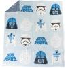 imageJay Franco Star Wars Feather Knit Fluffy Throw Blanket  Darth Vader and R2D2 Fuzzy Blanket Measures 50 x 60 inch  Super Soft Lightweight BeddingBlue  Star Wars