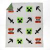 imageJay Franco Star Wars Feather Knit Fluffy Throw Blanket  Darth Vader and R2D2 Fuzzy Blanket Measures 50 x 60 inch  Super Soft Lightweight BeddingGray  Minecraft