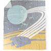 imageJay Franco Star Wars Feather Knit Fluffy Throw Blanket  Darth Vader and R2D2 Fuzzy Blanket Measures 50 x 60 inch  Super Soft Lightweight BeddingMulti  Star Wars