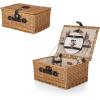 imagePICNIC TIME Star Wars Classic Picnic Basket for 2 Romantic Picnic for 2 Wicker Picnic Set Beige CanvasDisney Micke Mouse and Minnie Mouse  Beige