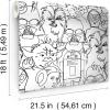 imageRoomMates RMK12451PL Star Wars Saga Line Sketches Peel and Stick Wallpaper Black 30 Sq FtBlack