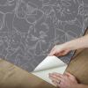 imageRoomMates RMK12451PL Star Wars Saga Line Sketches Peel and Stick Wallpaper Black 30 Sq FtGray