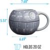 imageSilver Buffalo Sculpted Ceramic Mug One Size Pack of 1 Death StarDeath Star