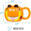 imageSilver Buffalo Sculpted Ceramic Mug One Size Pack of 1 Death StarGarfield