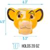 imageSilver Buffalo Sculpted Ceramic Mug One Size Pack of 1 Death StarLion King Simba