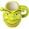 imageSilver Buffalo Sculpted Ceramic Mug One Size Pack of 1 Death StarShrek Face Grin