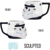imageSilver Buffalo Star Wars Stormtrooper Big Face 3D Sculpted Ceramic Coffee Mug for Cappuccino Latte or Hot Tea 20Ounces White