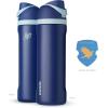 imageStar Wars FreeSip Insulated Stainless Steel Water Bottle with Straw for Sports and Travel BPAFree Sports Water Bottle 24 oz MandalorianRavenclaw