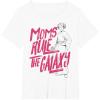 imageStar Wars Mothers Day Leia Line Art Moms Rule The Galaxy TShirtWhite