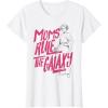 imageStar Wars Mothers Day Leia Line Art Moms Rule The Galaxy TShirtWhite