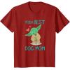 imageStar Wars Yoda Best Dog Mom Yoda Chibi Portrait Family TShirtCranberry Red