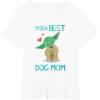 imageStar Wars Yoda Best Dog Mom Yoda Chibi Portrait Family TShirtWhite