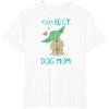 imageStar Wars Yoda Best Dog Mom Yoda Chibi Portrait Family TShirtWhite