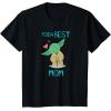 imageStar Wars Yoda Best Mom Hearts Mothers Day TShirtBlack