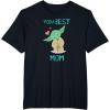 imageStar Wars Yoda Best Mom Hearts Mothers Day TShirtBlack