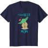 imageStar Wars Yoda Best Mom Hearts Mothers Day TShirtNavy Blue