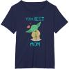 imageStar Wars Yoda Best Mom Hearts Mothers Day TShirtNavy Blue