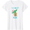 imageStar Wars Yoda Best Mom Hearts Mothers Day TShirtWhite