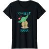 imageStar Wars Yoda Best Nana Yoda Chibi Portrait Mothers Day TShirtBlack