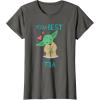 imageStar Wars Yoda Best Ta Yoda Chibi Portrait Da de la Madre TShirtAsphalt Grey