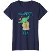 imageStar Wars Yoda Best Ta Yoda Chibi Portrait Da de la Madre TShirtNavy Blue