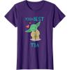 imageStar Wars Yoda Best Ta Yoda Chibi Portrait Da de la Madre TShirtPurple