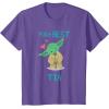 imageStar Wars Yoda Best Ta Yoda Chibi Portrait Da de la Madre TShirtPurple Heather